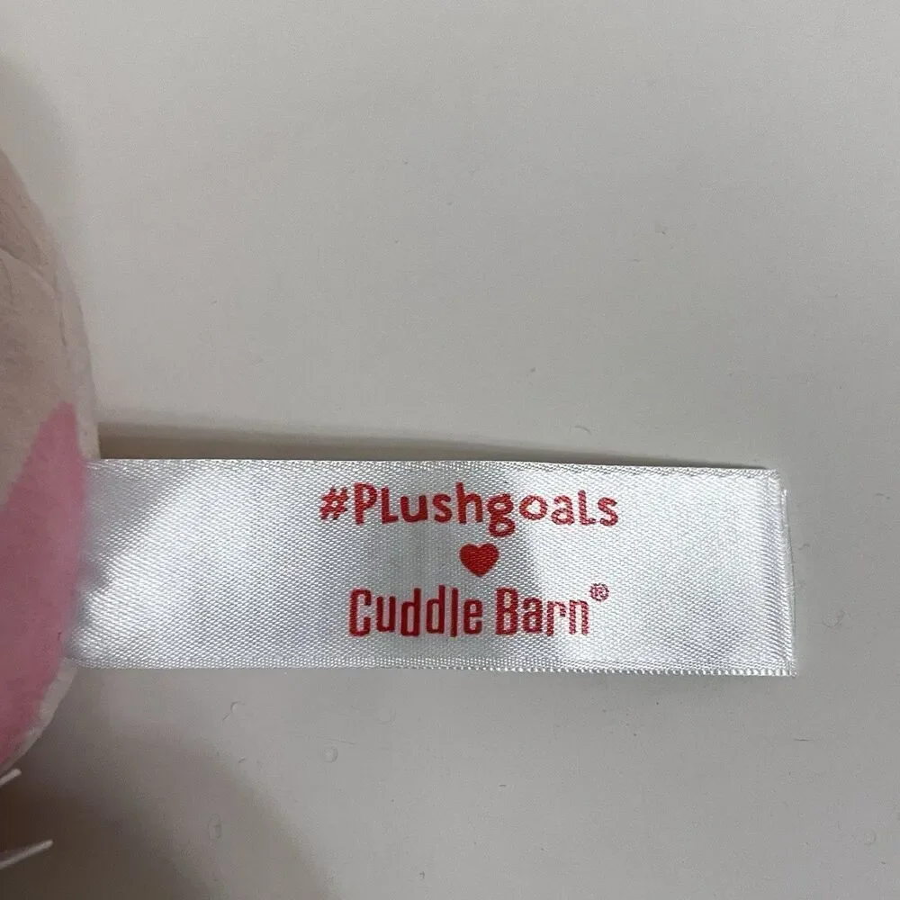 #Plush Goals By Cuddle Barn Strawberry Mooshake Cow Clip Mini Series 4.5